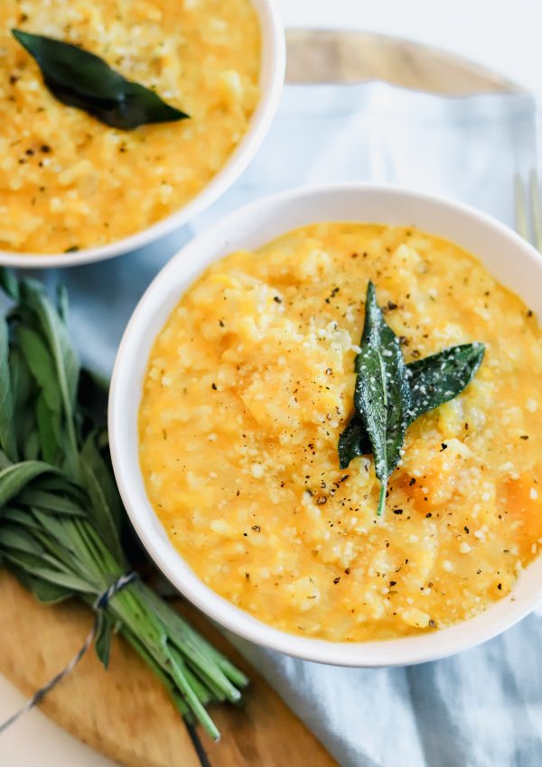 Butternut Squash Risotto with Fried Sage