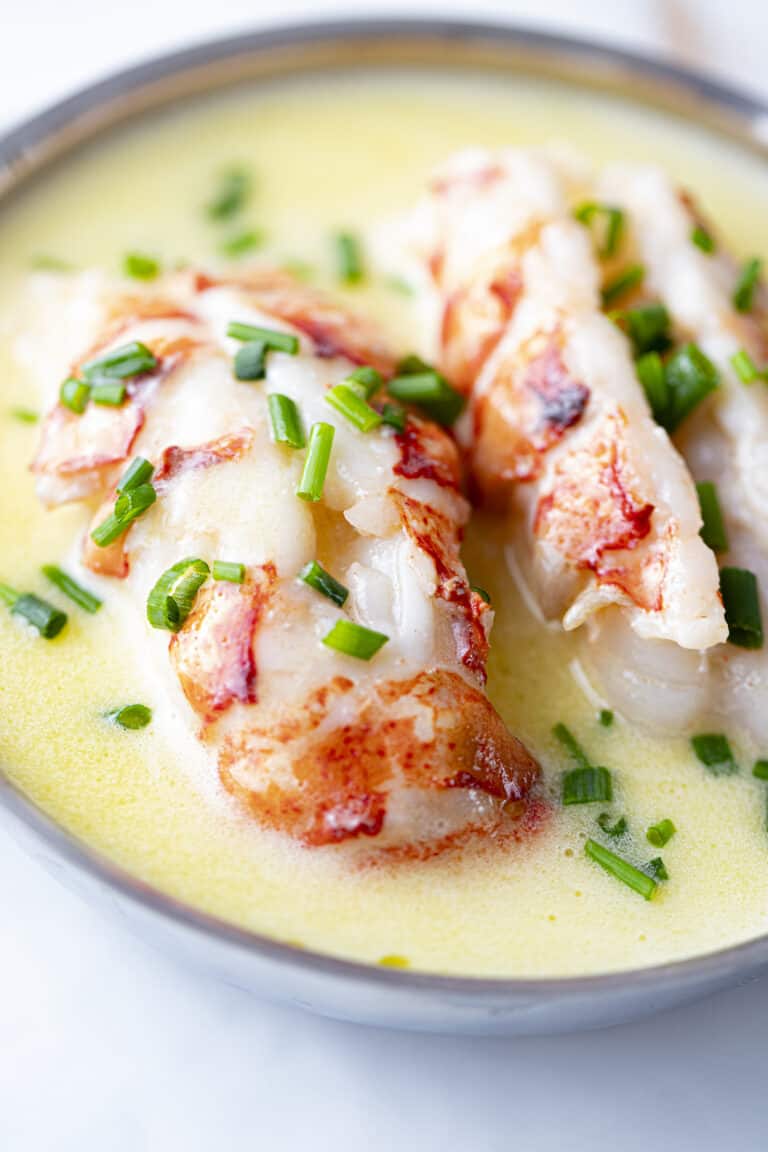 How to Make My Easy Butter Poached Lobster Tail Recipe Seasoned and
