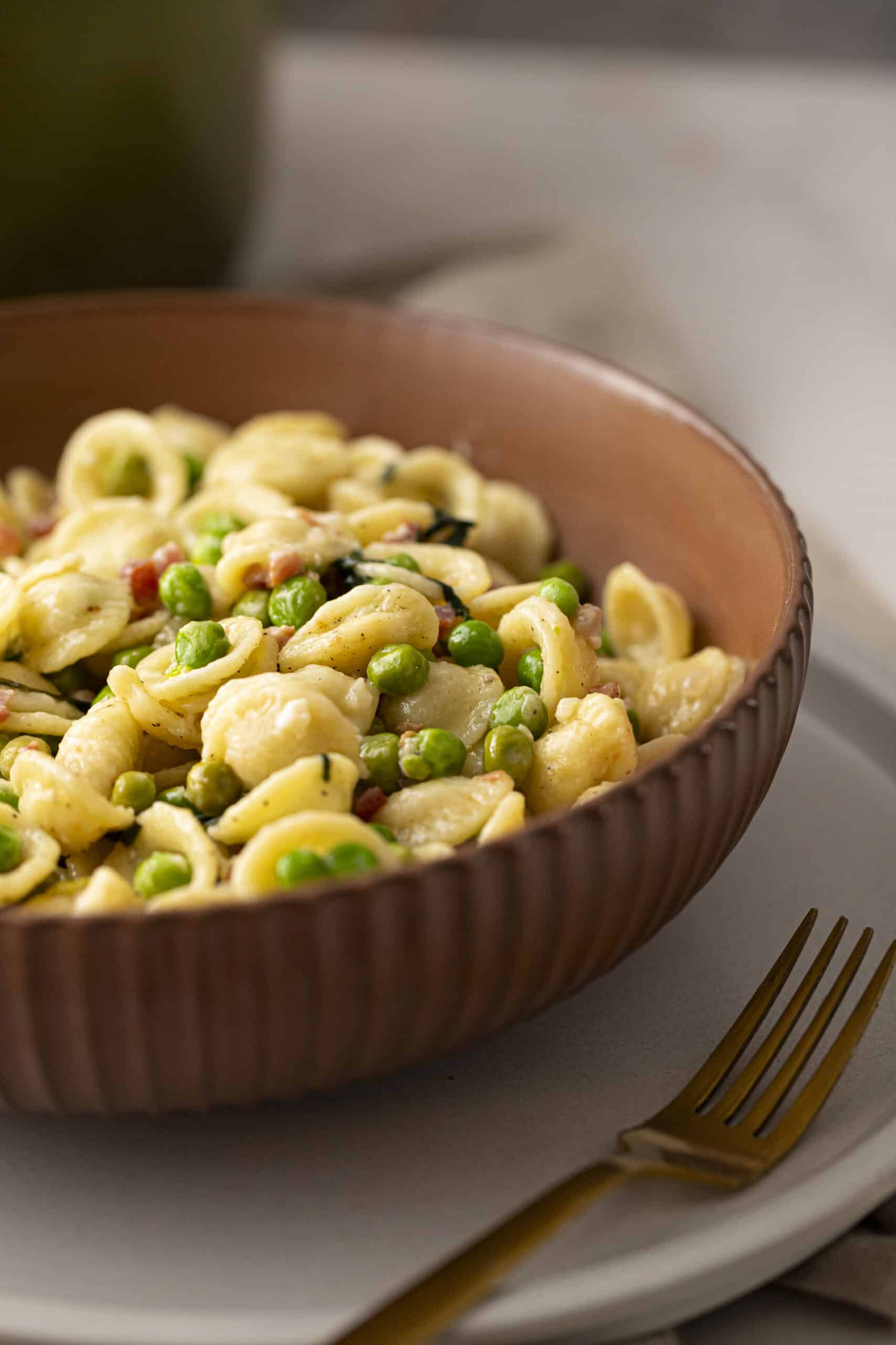Pasta with Pancetta and Peas : An Easy and Unforgettable Weeknight Dinner