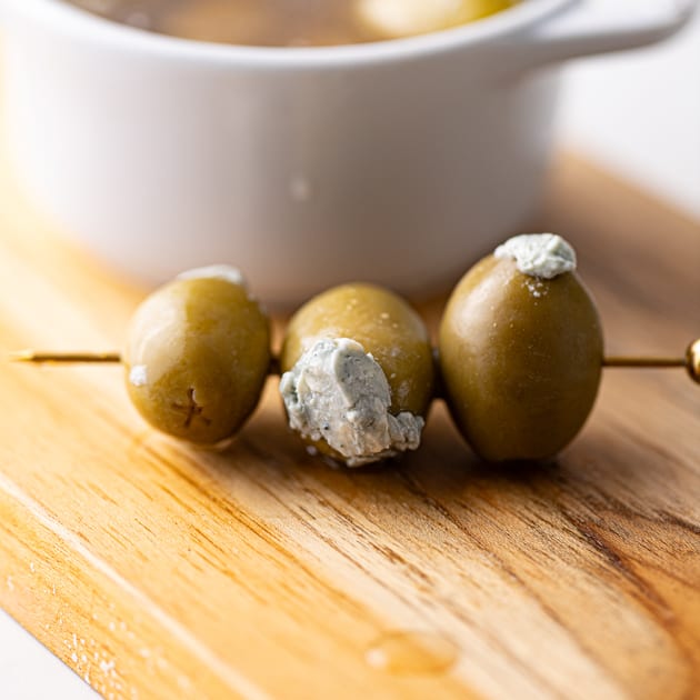 Blue CheeseStuffed Olives Seasoned and Salted