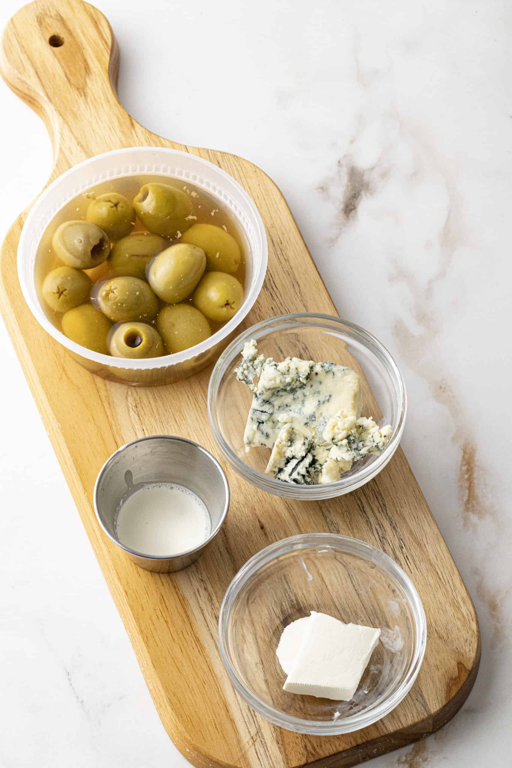 Blue CheeseStuffed Olives Seasoned and Salted