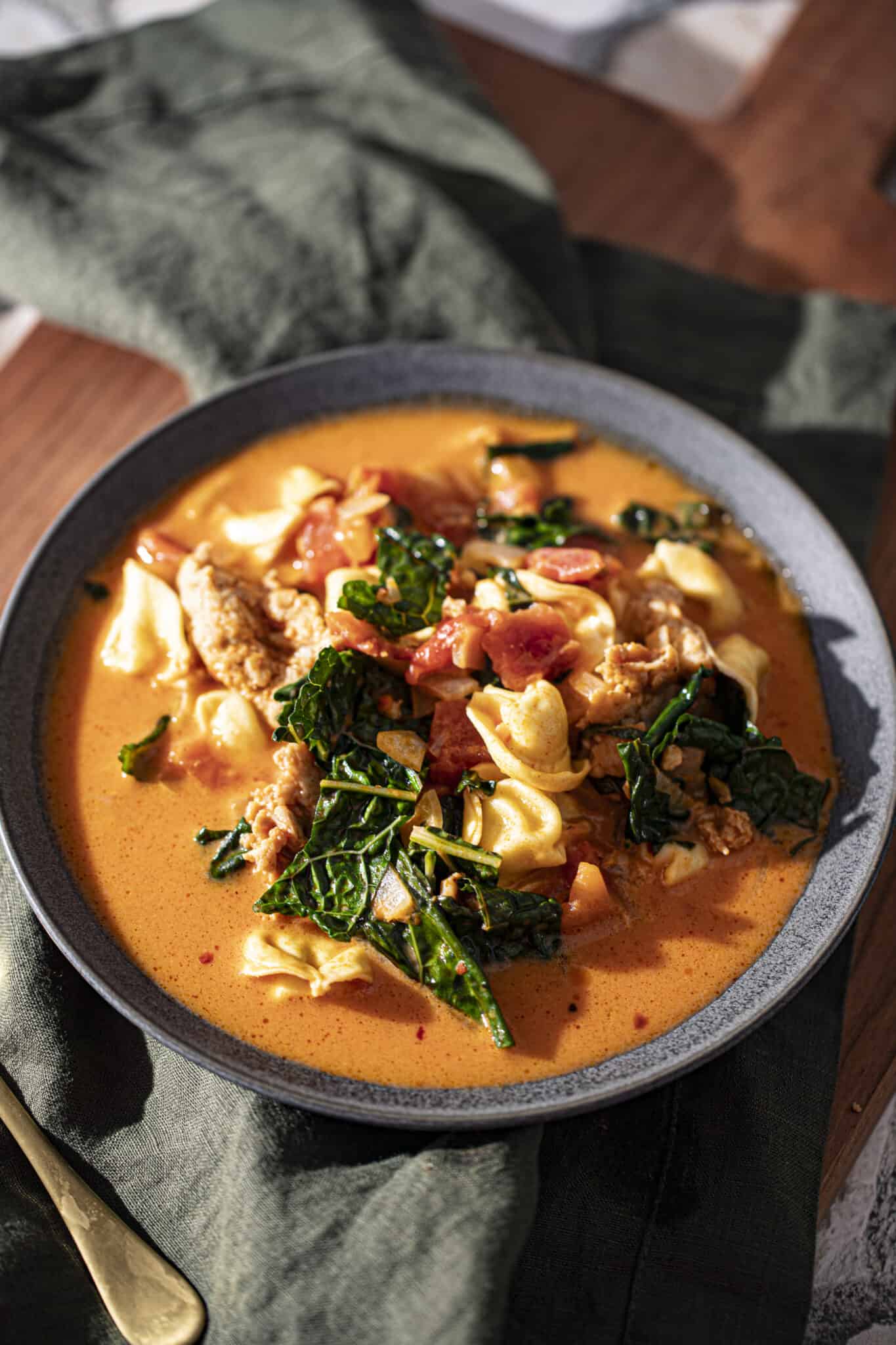 Tuscan Soup With Tortellini Recipe (Quick and Creamy) - Seasoned and Salted