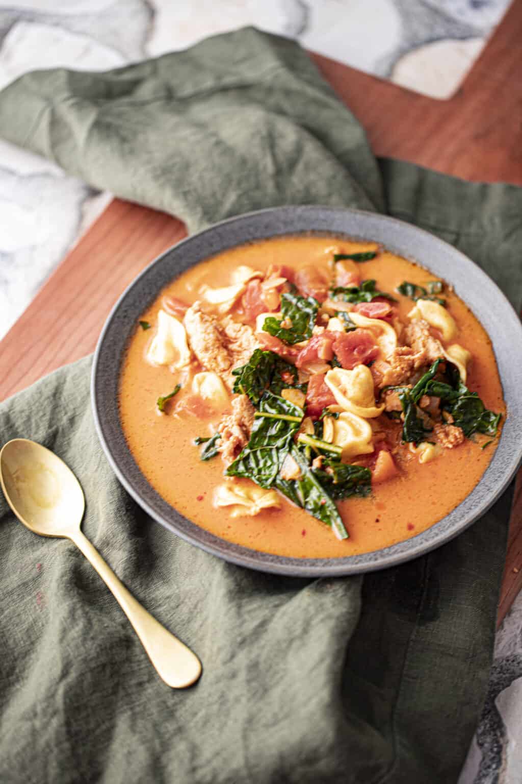 Tuscan Soup With Tortellini Recipe (Quick and Creamy) - Seasoned and Salted