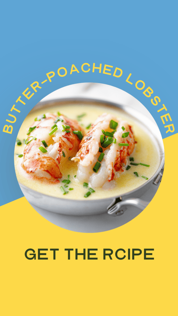 Butter poached lobster banner.