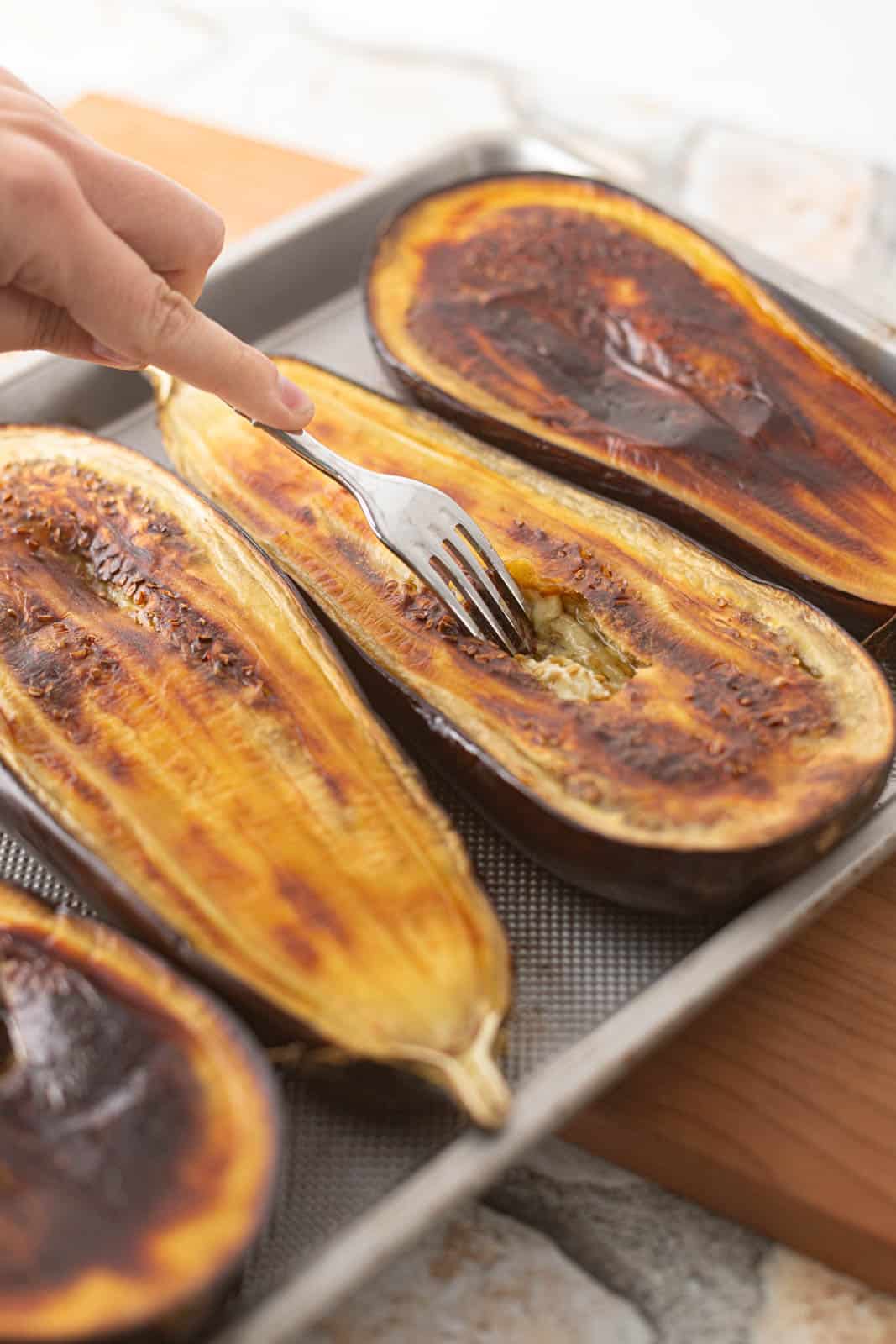 Creamy Whipped Eggplant Dip (Elephante Copycat Recipe) Seasoned and