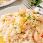 Shrimp scampi risotto.