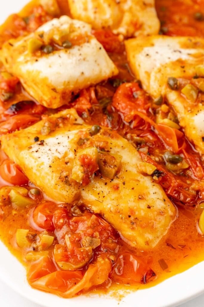 Fish with Tomato Sauce.